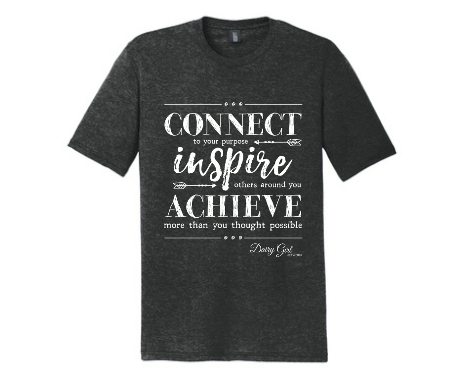 Connect Inspire Achieve Crew Tee