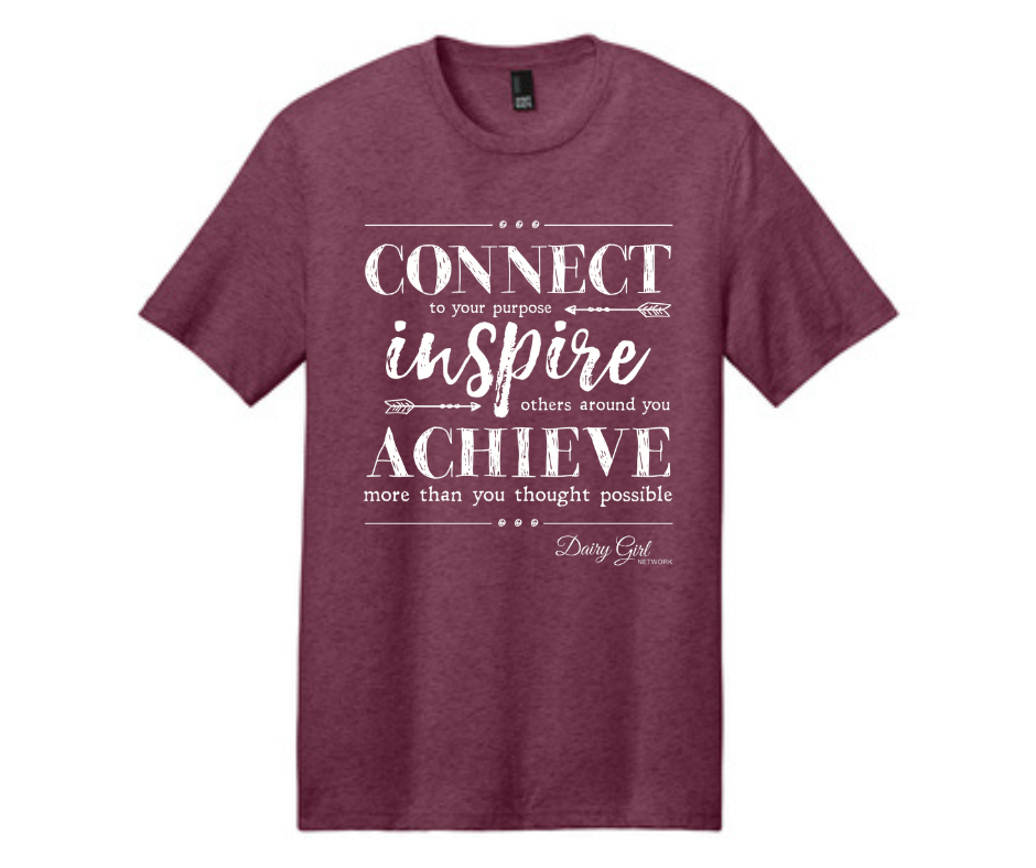 Connect Inspire Achieve Crew Tee