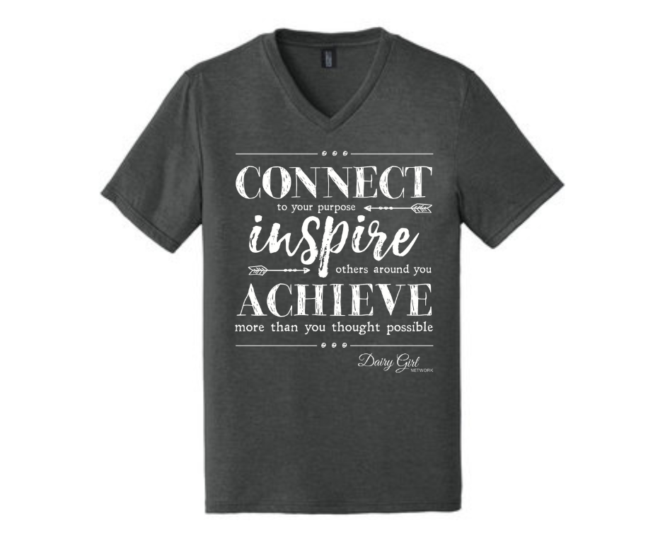 Connect Inspire Achieve V-Neck Tee