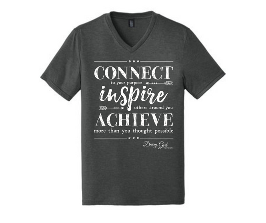 Connect Inspire Achieve V-Neck Tee